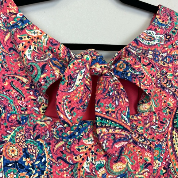 Talbots Pink Paisley Print Sleeveless Sheath Dress Size 2P - Picture 4 of 8